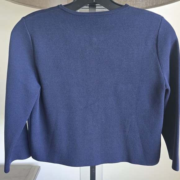 Carolina Herrera Navy Sweater - Picture 3 of 4